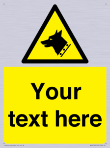 Custom Warning: Guard dog